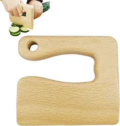 Wooden Kids Knife For Cooking Kid Safe Knives Kitchen Toys Vegetable And Fruit Cutter