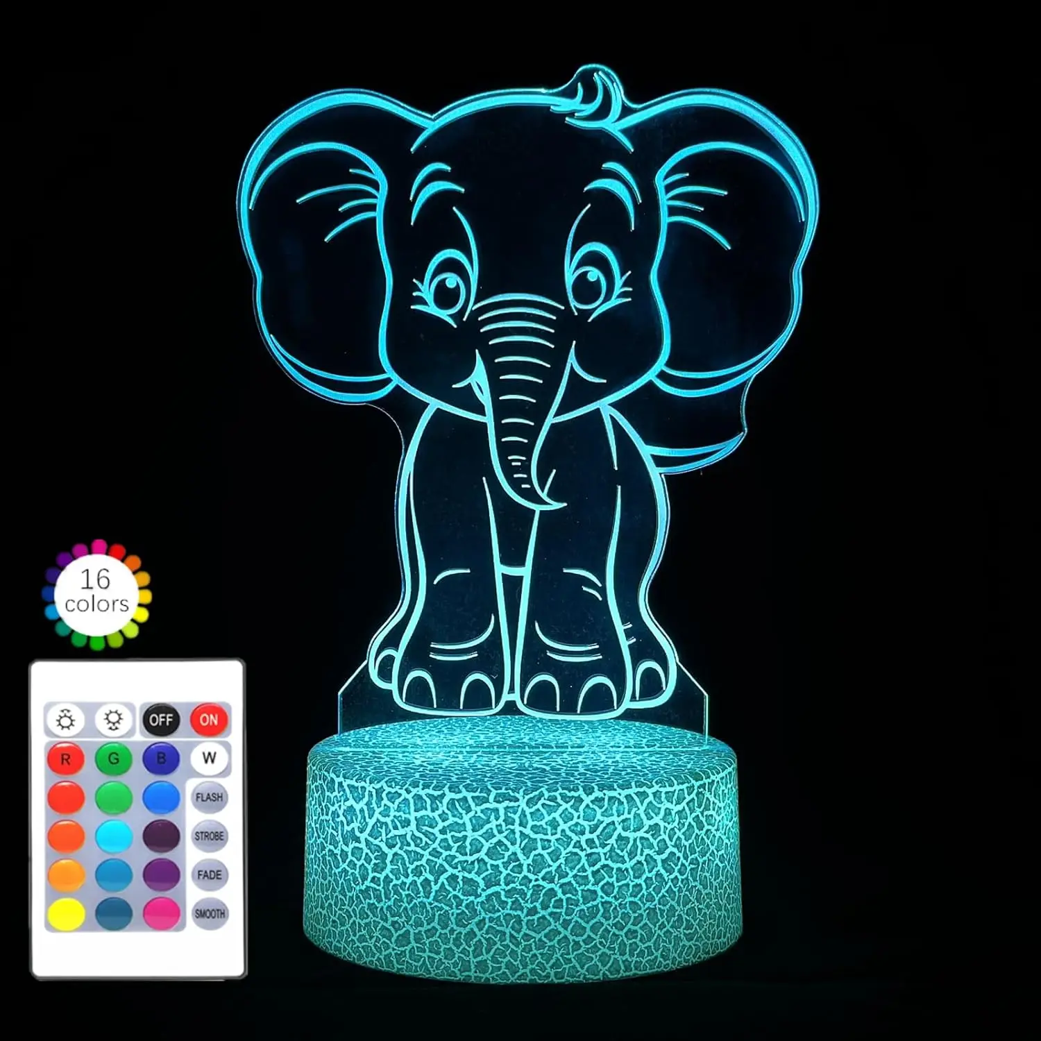 3a battery small plug in battery operated acrylic bts table lamp 3d led night touch light for kids home