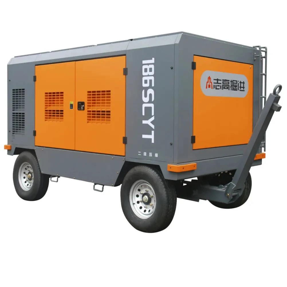 17bar 20bar Diesel mobile screw compressor mine air compressor