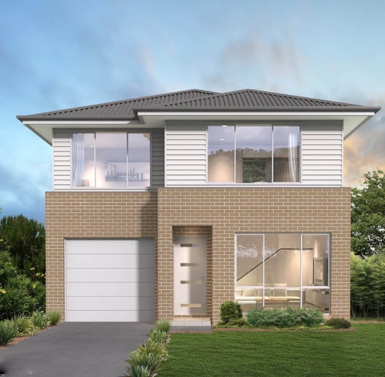 2-этажная Жилая вилла недорогой сборный Таунхаус с гаражом для продажи или аренды