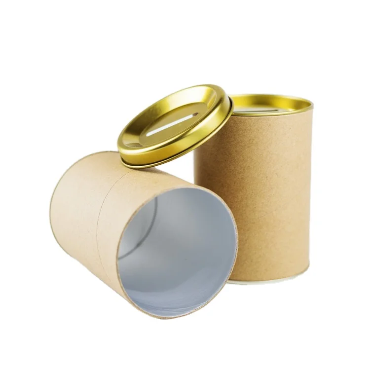 Kids piggy bank money bank tin can coin collection cans paper tube packaging for pocket money