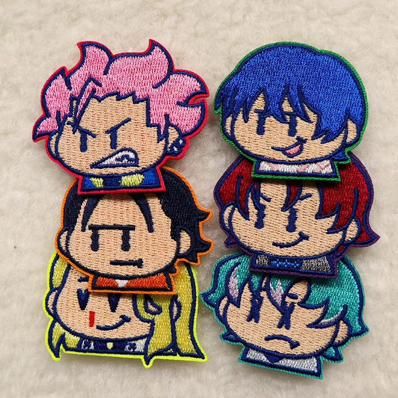 Wholesale Embroidered Anime Character Patch Mini Logo Sew On/Iron On/Self-Adhesive Anime Patches Custom Embroidery