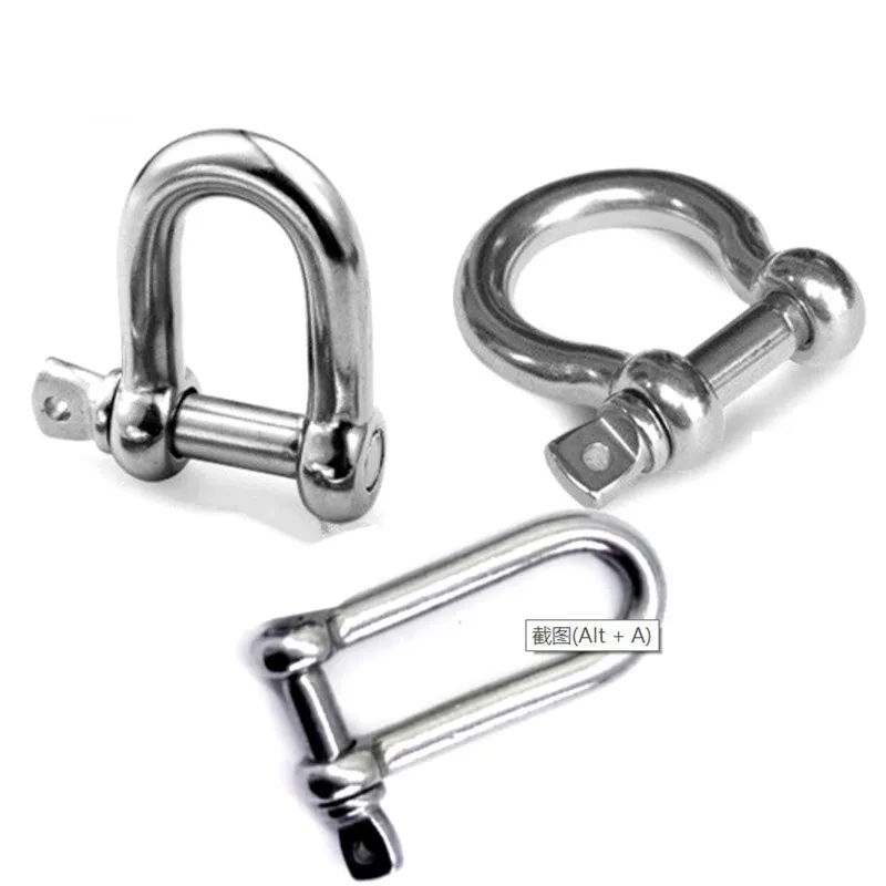 Marine Stainless SUS304/316 Captive Pin 90 Degree Twisted Shackle