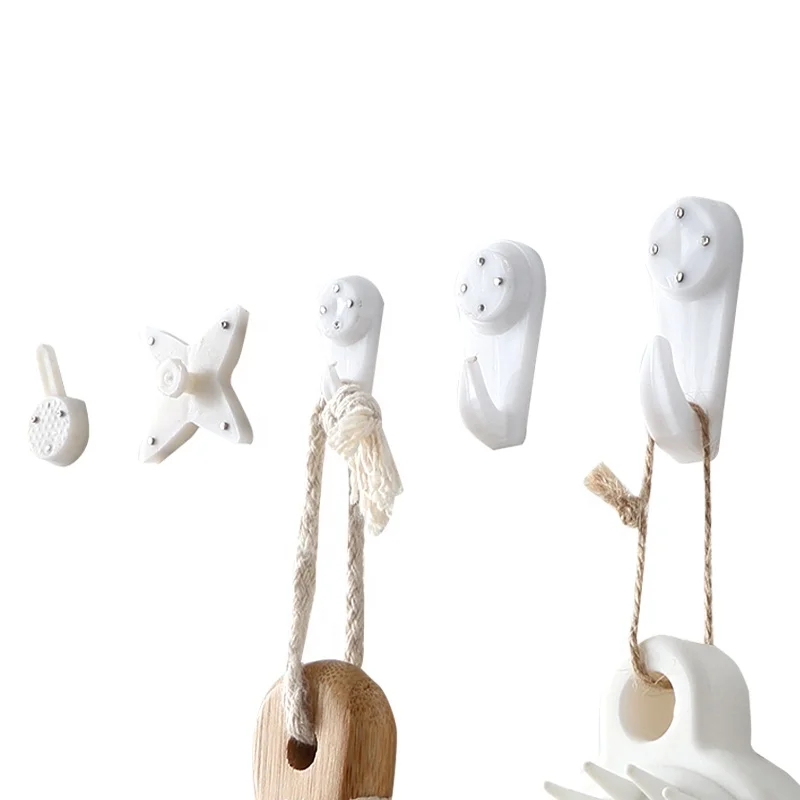 Non-Trace Wall Picture Plastic Hook  Hard wall Drywall hanger for Photo Frame Hanging