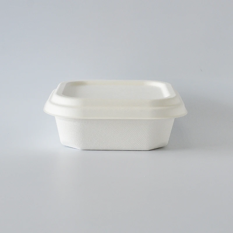 bagass take away food packing custom disposable biodegradable microwave 750ml lunch box with lid