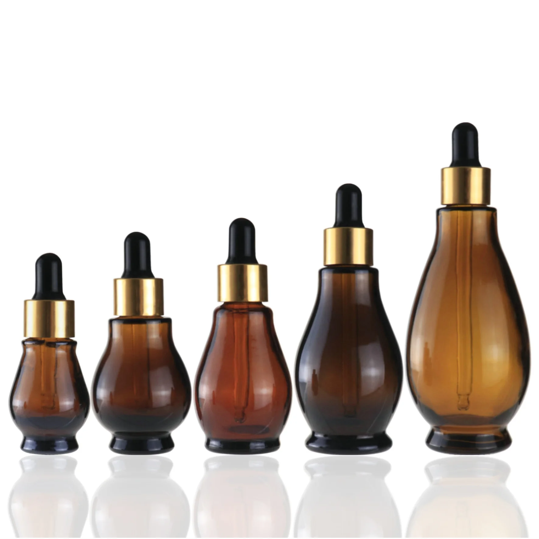 Glass Dropper Bottle Modern Eye Empty Essential Oil Bottles 30ml Skincare Packaging With Box Customize