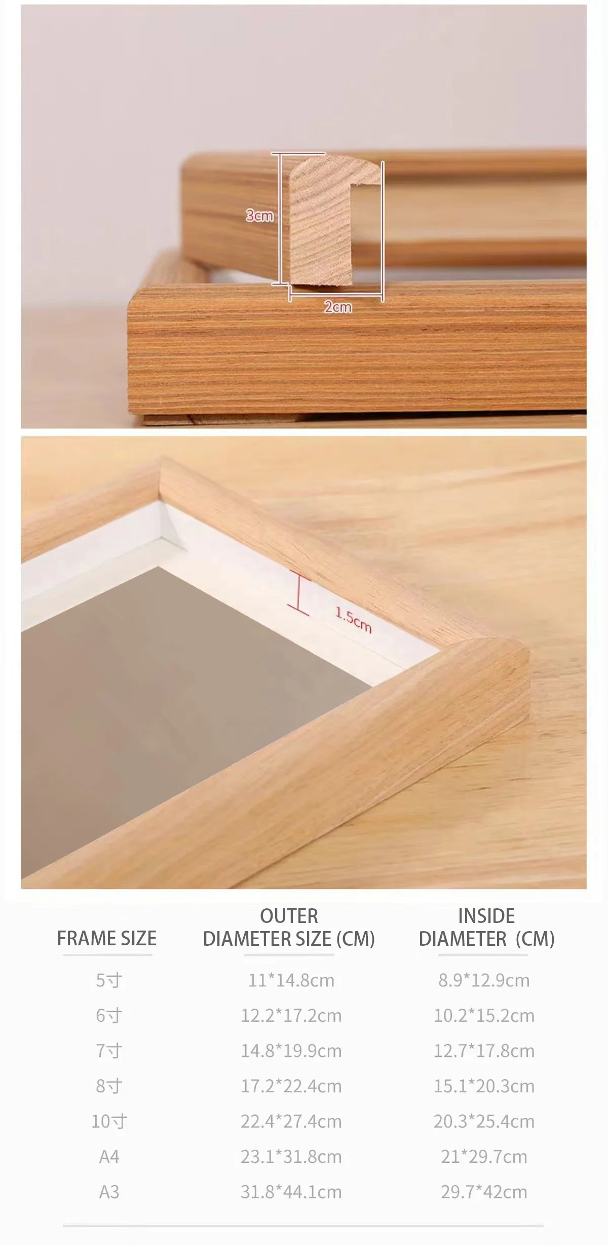Современная картина Winfeier мой первый год MDF из орехового дуба деревянная рамка для фотографий с индивидуальным логотипом