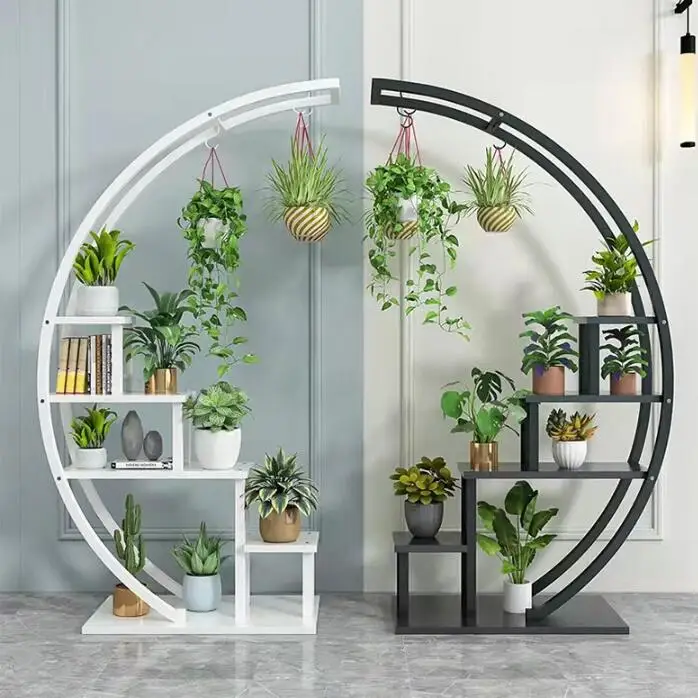 Hot Sale Indoor Flower Plant Stand of Metal Wooden Plant Holder Shelf Rack for Flower & Indoor Plants Home Decor
