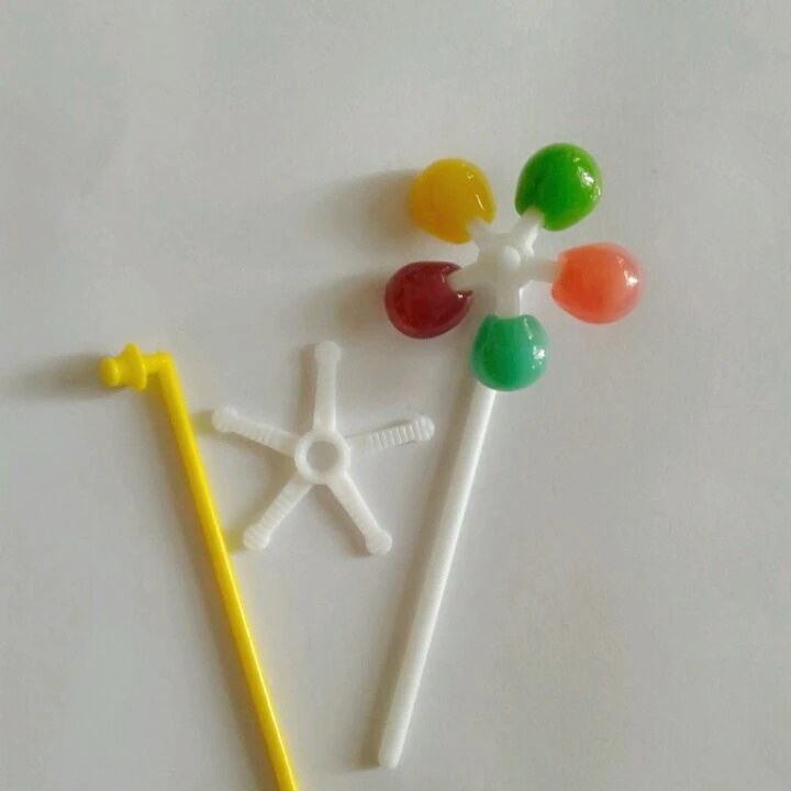Plastic PP Candy Packing Funny Toy Lollipop Windmill Sticks