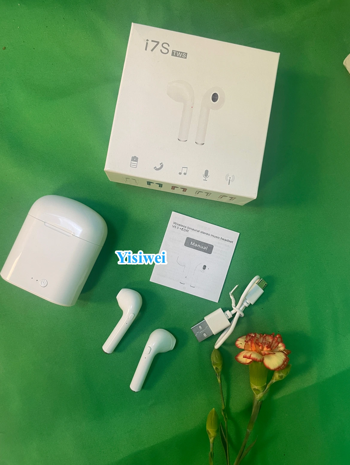 2022 free sample cheaper tws gaming earbuds real stereo power bank I7S earphones