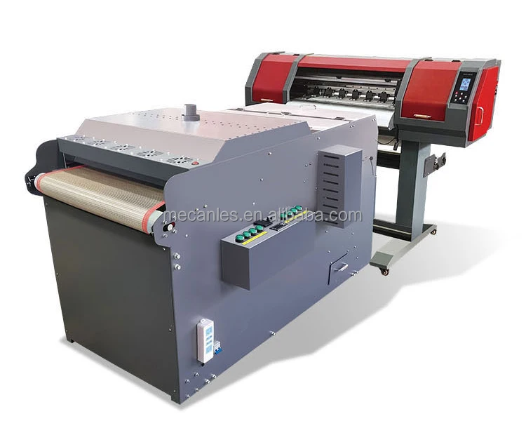 
2021 New Technology DTG Printer DTF Printer T shirt Printer two head Fast High Production PET film with Powder Shaking Device 