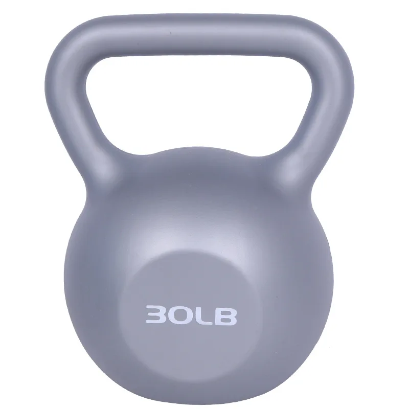 Weight Lifting Colorful PP Plastic Cement Sand Filling Kettlebel Fitness Equipment Plastic Sand Kettl