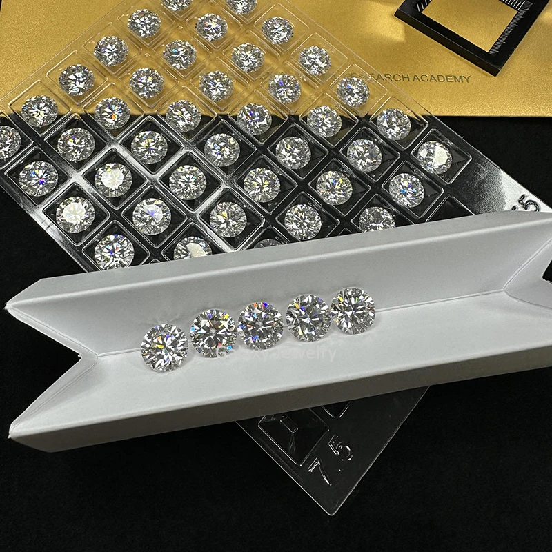 Galaxy Jewelry GRA Moissanite алмазные камни DEF Color VVS1 Loose лабораторные выращенные бриллианты круглой формы Лидер продаж