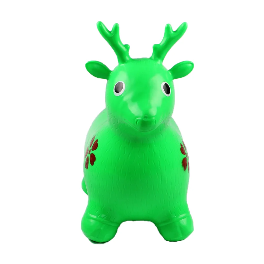 
Cheap promotional gift attractive style animal riding toys inflatable pony deer for Kids 