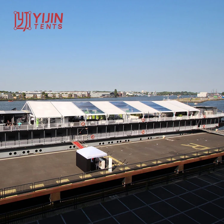 20x40 heavy duty waterproof pvc two story tent double layer tent for banquet sport events party ceremony