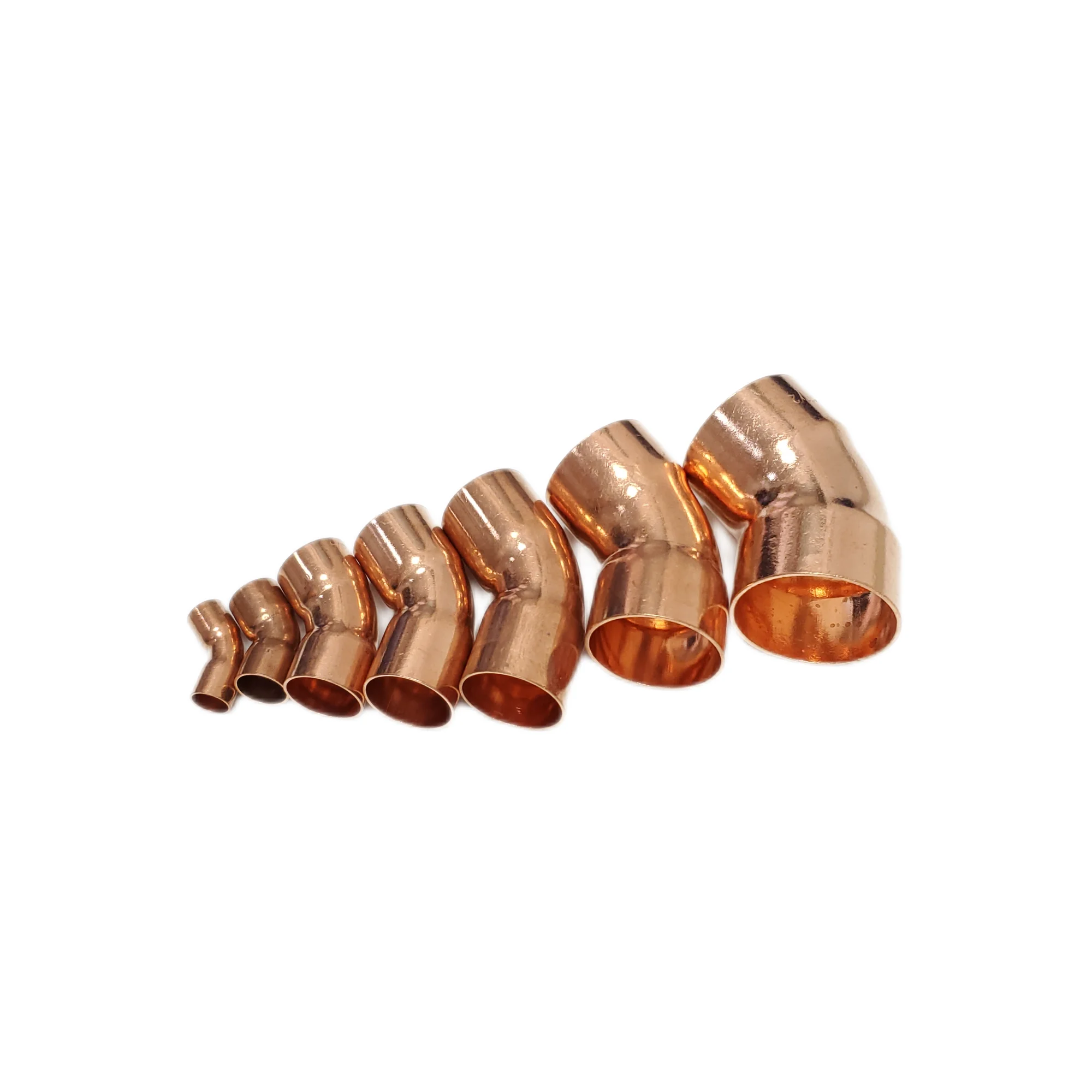 Refrigeration 45 degree copper elbow 38mm ID 1.1/2  CXC Copper Pipe Fitting