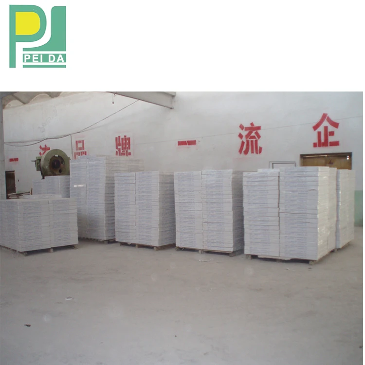 Interior Office Decor PVC Vinyl Coated Gypsum False Plaster Ceiling Tiles  Factory Price