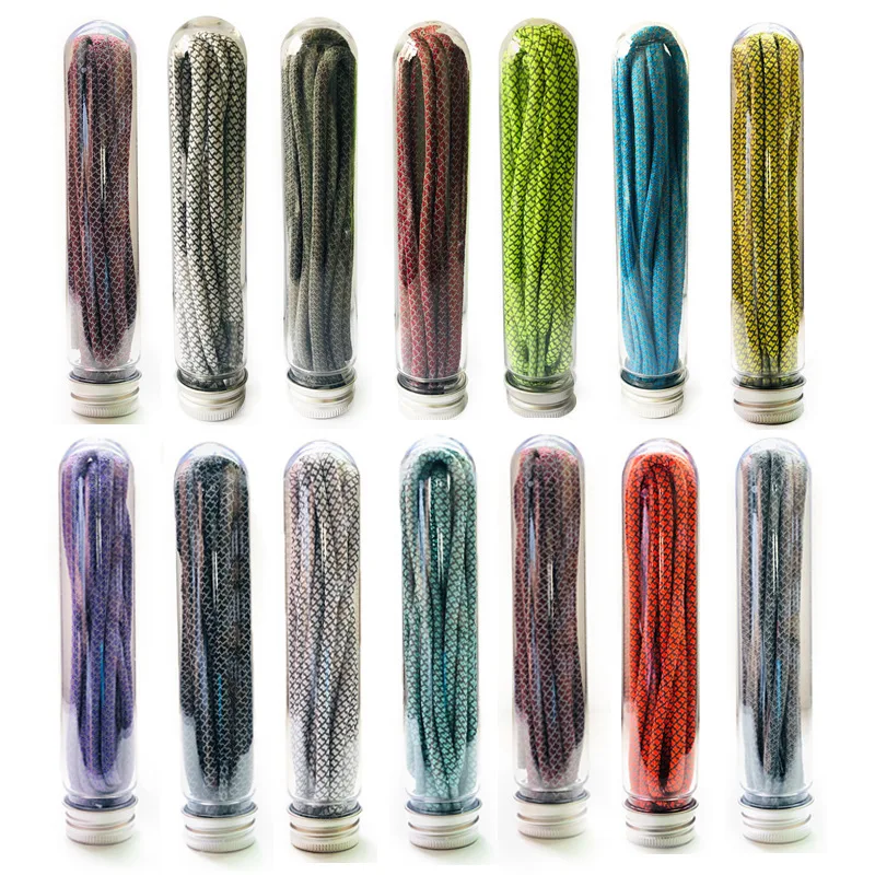 Customized 80ml Round Bottom PET Plastic Test Tube with Aluminum Screw Cap for Shoes Laces Charging Cables Candy Packaging