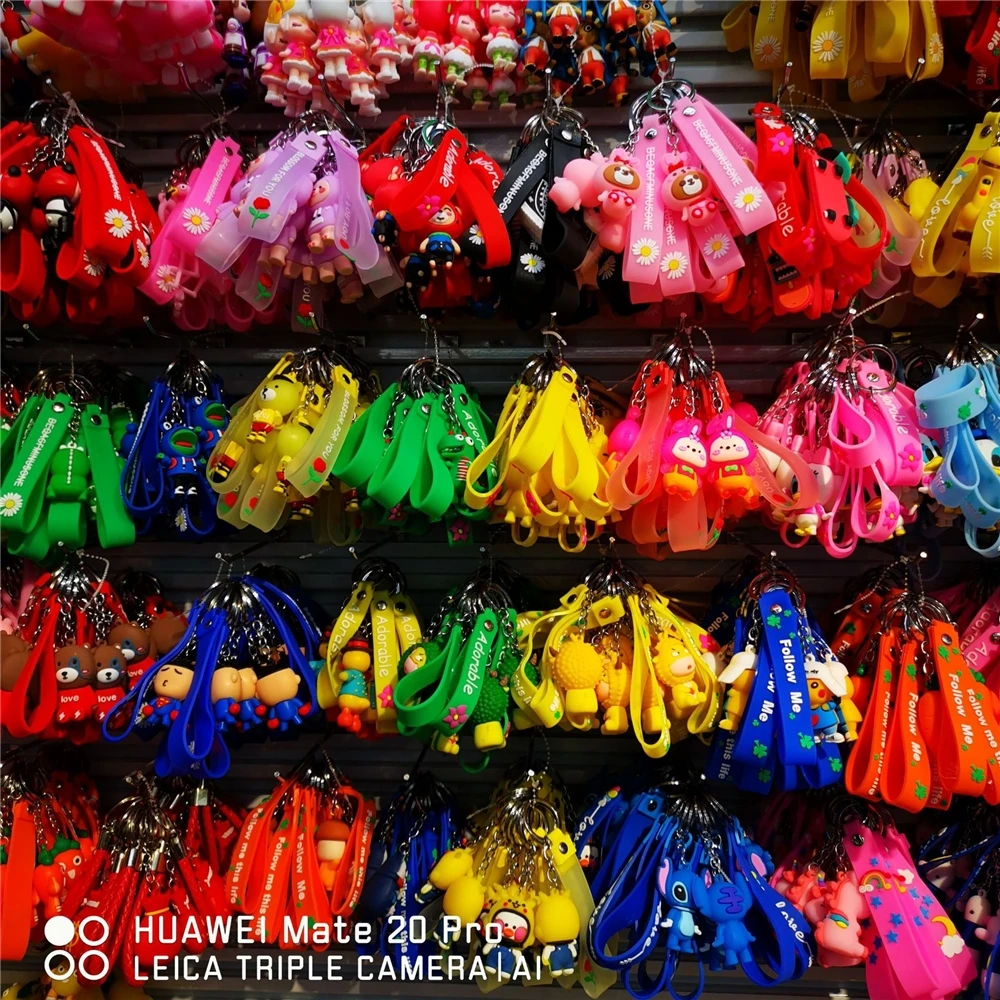 Hot selling wristlet strap lilo and stitch keychain car chain