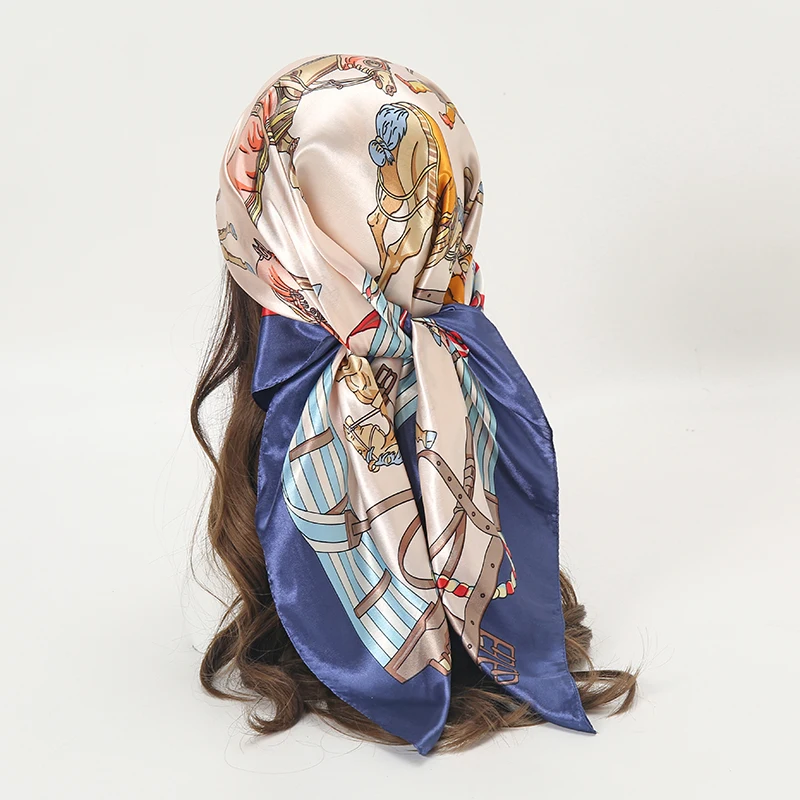 Wholesale Womens quot; Satin Square Silk Like Hair Scarves And Wraps Headscarf For Sleeping