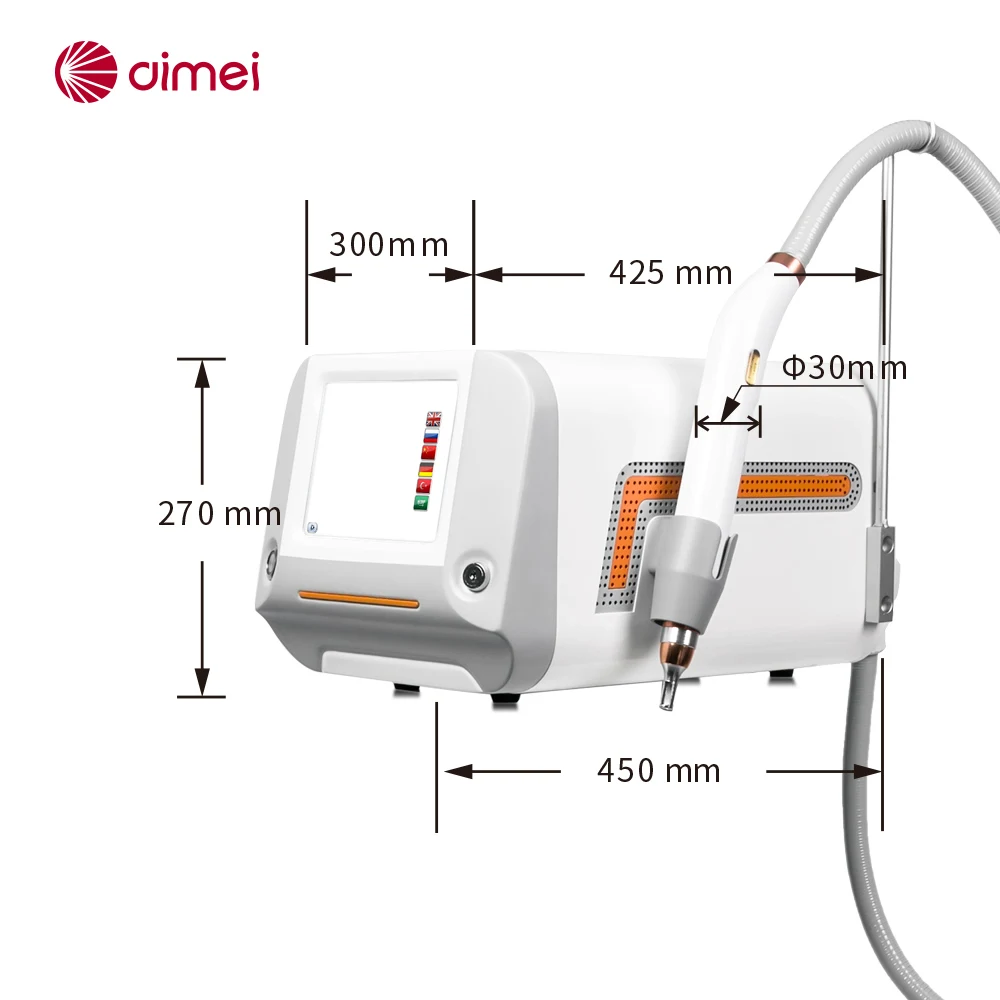 DIMEI Beauty Equipment for Salon ND Yag Tattoo Removal Laser Machine Q Switch Ipl Rf Nd Yag Laser Multifunction Machines