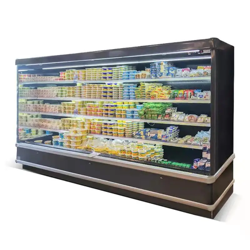 Remote Multidecks Open Chiller Refrigerators for Supermarket Display Fridges Refrigeration Equipment