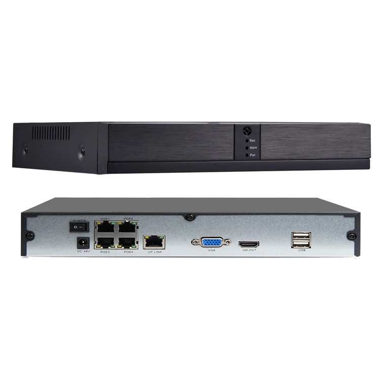 Qearim Manufacturer direct selling 5MP 4CH Xmeye POE Network Video Recorder 4CH POE NVR