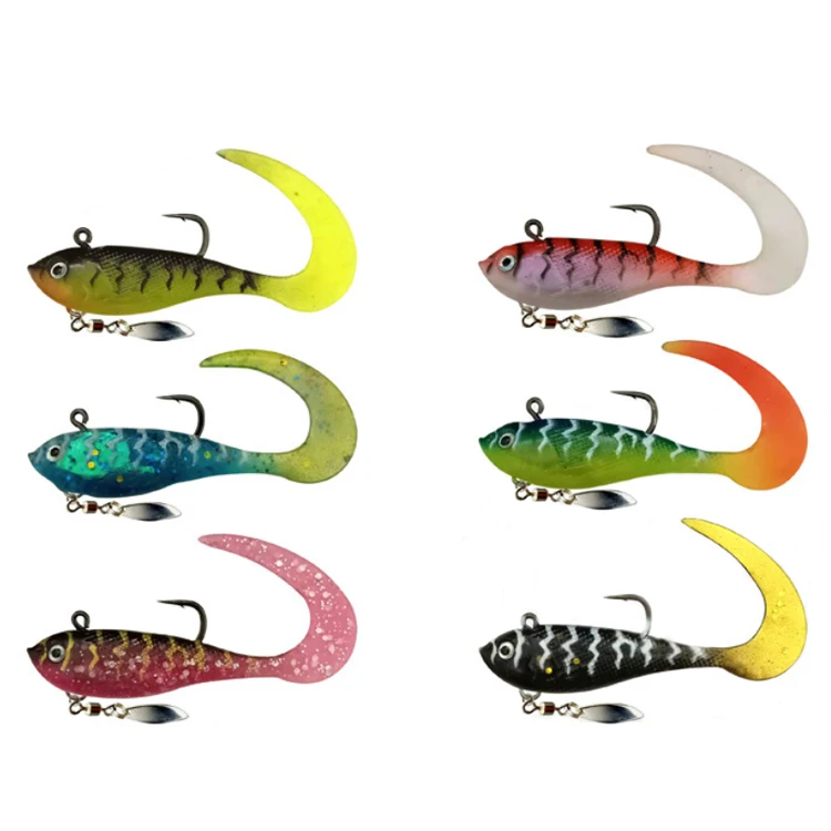 Ready to ship 55mm 7g Soft Fishing Lures Goods For Fishing Artificial Silicone Baits Wobblers Sea Fishing pesca Lure