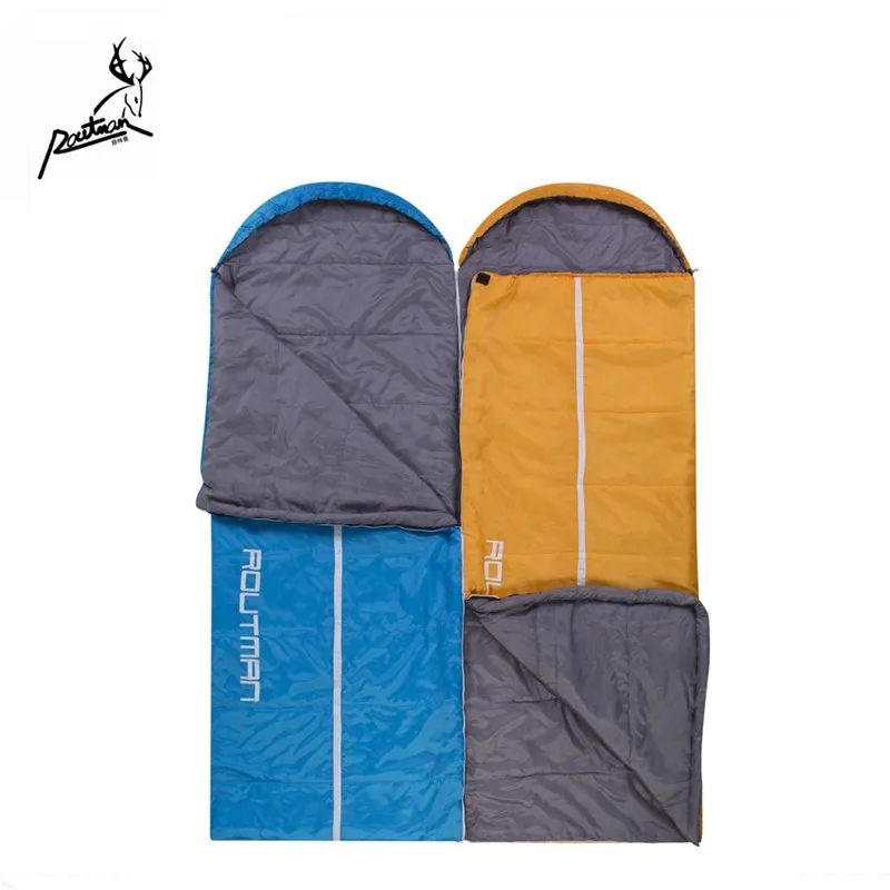 
OEM Logo and Weight Camping Equipment Jungle Tool Adult Travel Hiking Envelope Shape With Hat Sleeping Bag for Camping Outdoor 