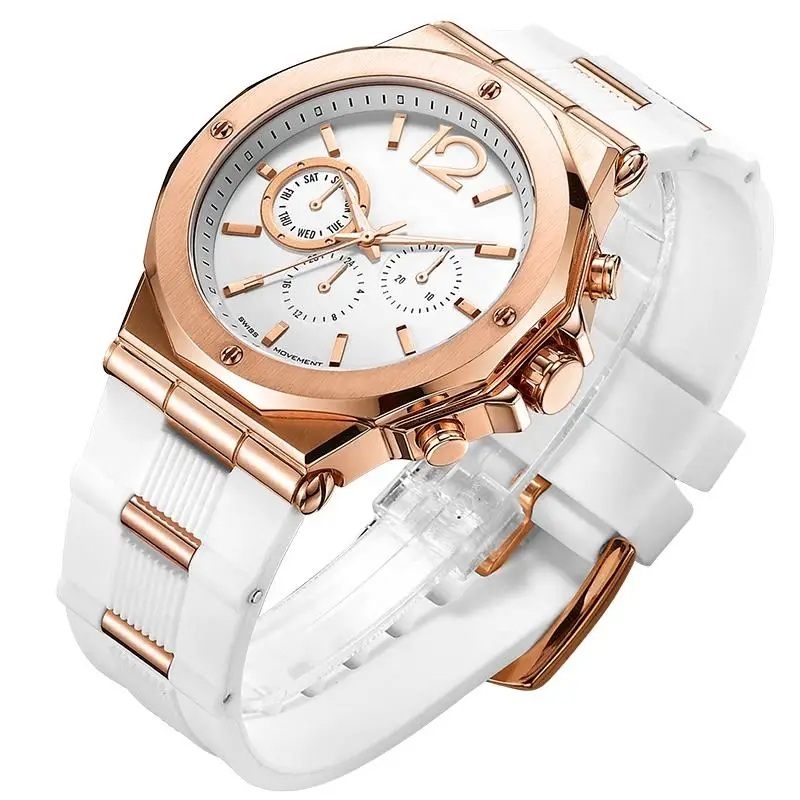 High quality Fashion Business Mens Watches Stainless Steel Waterproof Wristwatch Top Luxury Quartz Watch for men