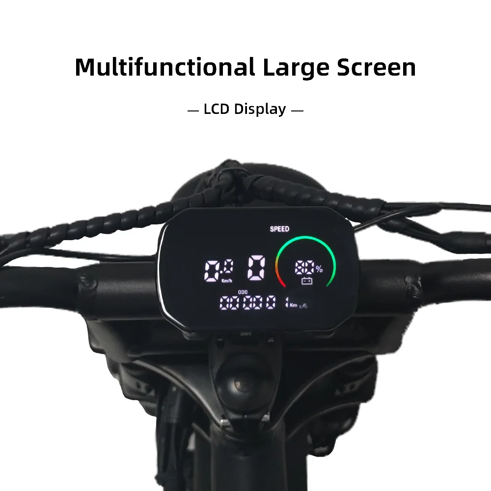 Электрический внедорожник 20*4 дюйма 48 В 15 А · ч 750 Вт 1500 7 скоростей 45 км/ч внедорожный