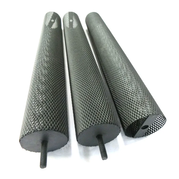 Ru/Ir MMO coated titanium cylindrical mesh anodes used for the Chlor alkali with terminal