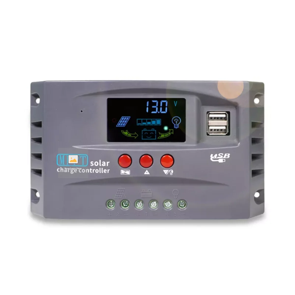 PowMr MPPT Solar Controller 30A 60A 80A 100V Solar Charge Controller 12/24/48V Auto Solar Charger Controller