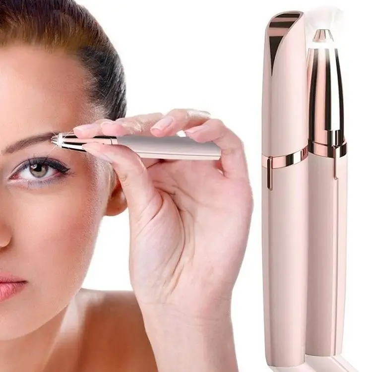 Portable Electric Painless-precision Pencil Trimmer Razor Tool Eyebrow Epilator Rechargeable Eyebrow Hair Remover for Women