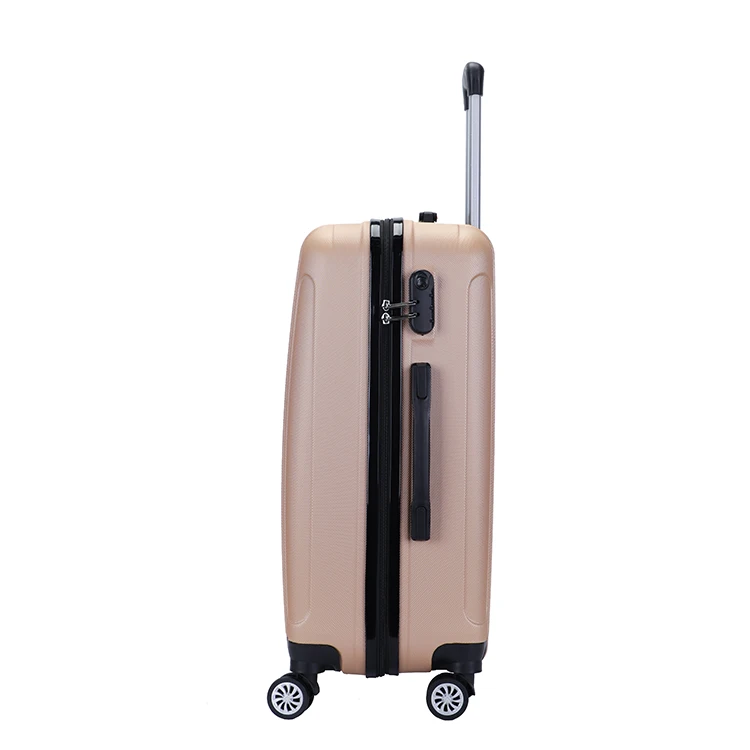 Factory wholesale ABS PC carry-on airplane travel 3 piece trolley suitcase luggage
