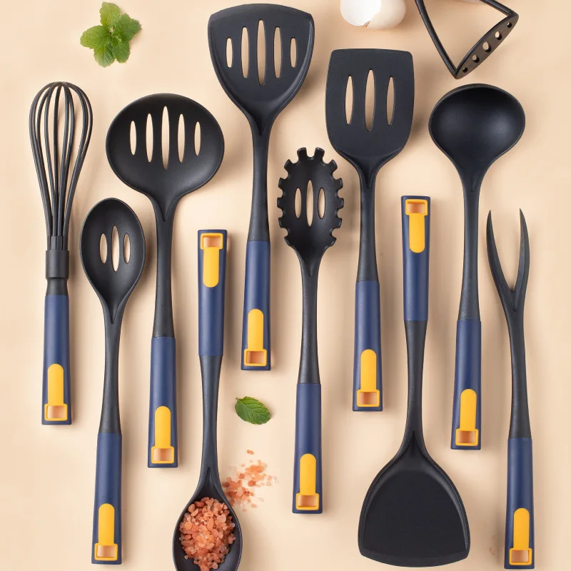 11-pcs Food  grade  nylon  kitchen  utensils with non-stick coating