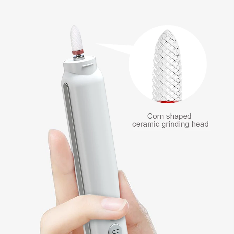 USB Rechargeable Manicure Machine Set 15000RPM Mini Nail Pen Portable Manicure Equipment LED Light Manicure Drill Nail File Tool