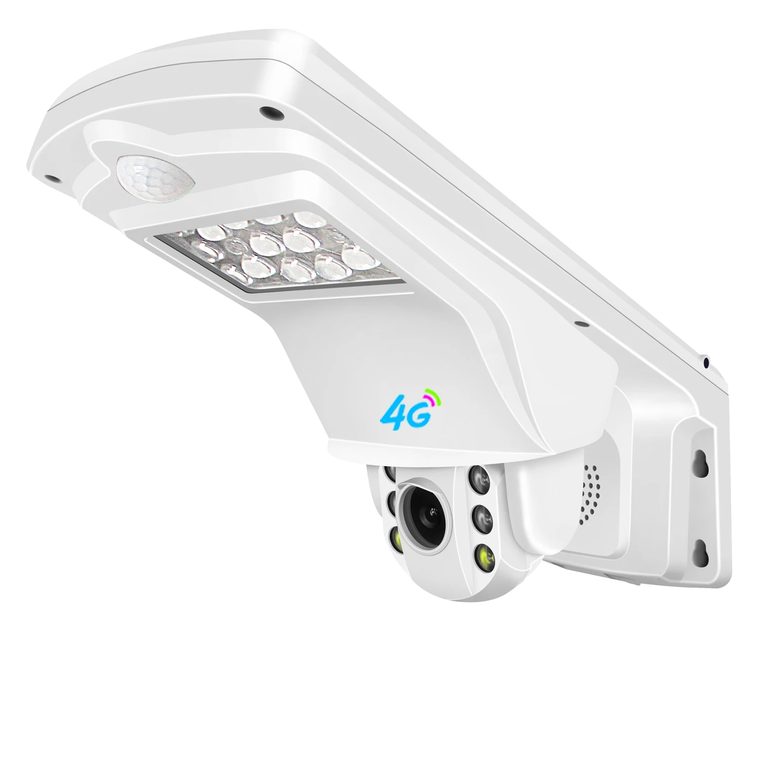 5MP WIFI Floodlight IP Camera Wireless 4G SIM Card Home Security 5X Optical Zoom PTZ HD CCTV Solar Street Light With Cctv Camera