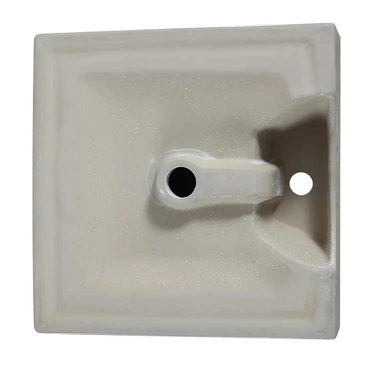 Factory Supply High Quality Single Tap Hole Countertop Washbasin Ceramic White Sink From China Manufacturer