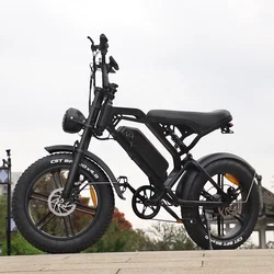 Oem Factory Electric Hybrid Bike Cheap Electric Bike 1500w 8000W Fat Tire Mountain Bicycle Import from China Steel 48V V20 15 Ah
