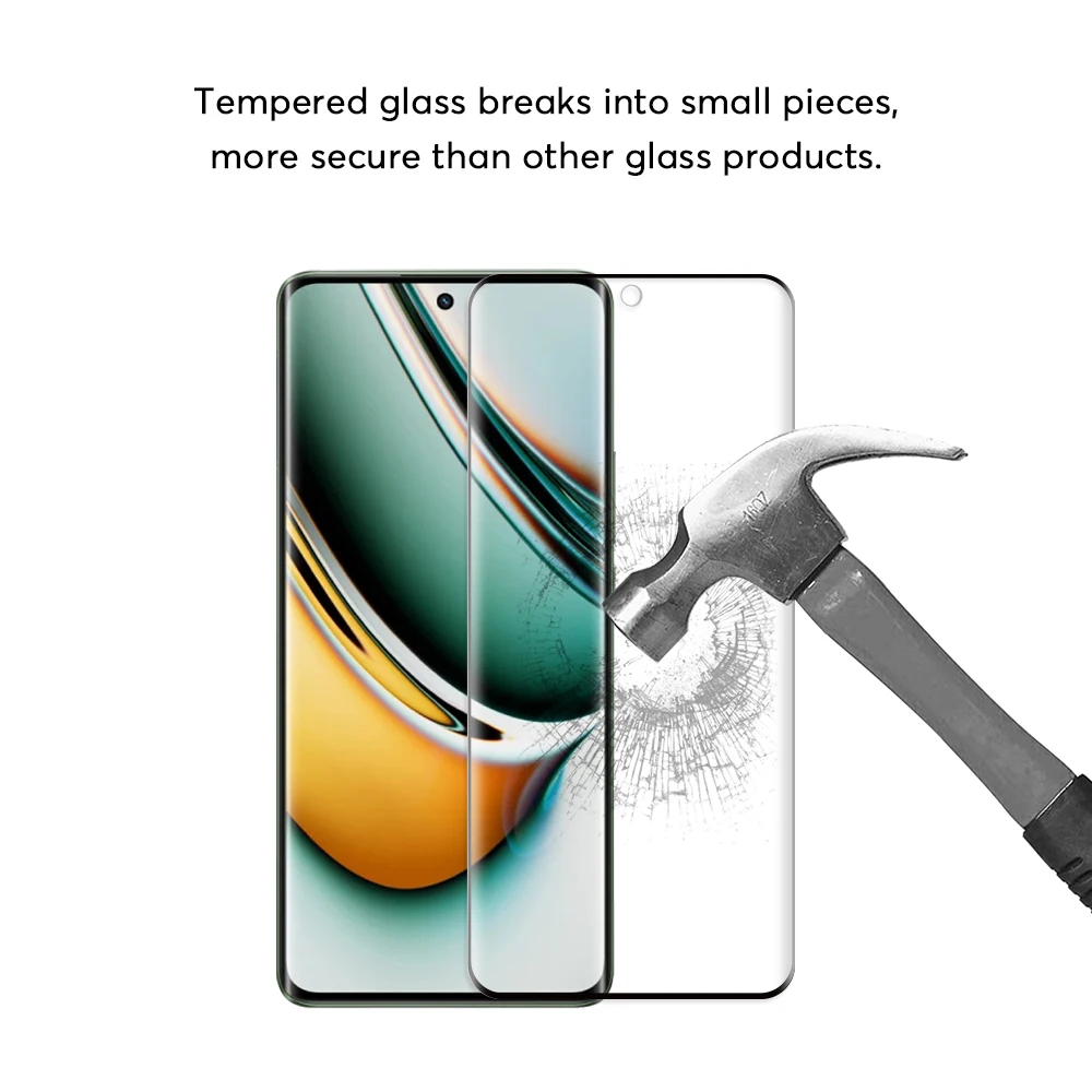 New Arrival Cell Phone 3D Full Coverage Edge Glue Tempered Glass For Realme 11 Pro Screen Protector