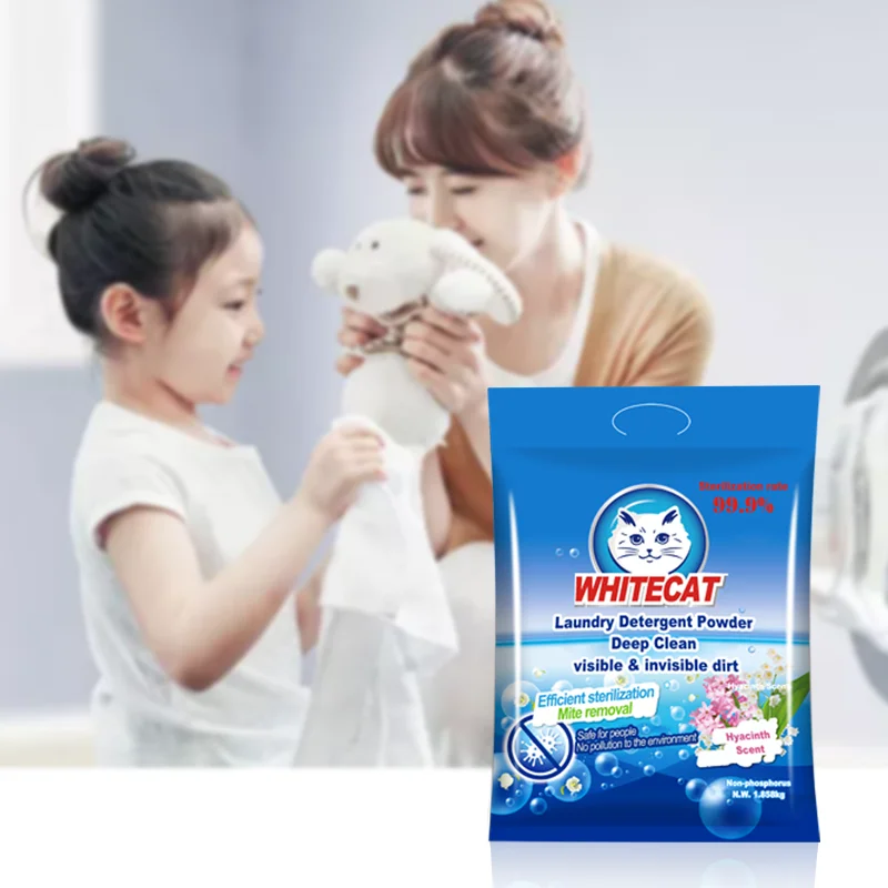 WHITECAT New Arrival Deep Clean Laundry Washing Powder For Laundry Washing