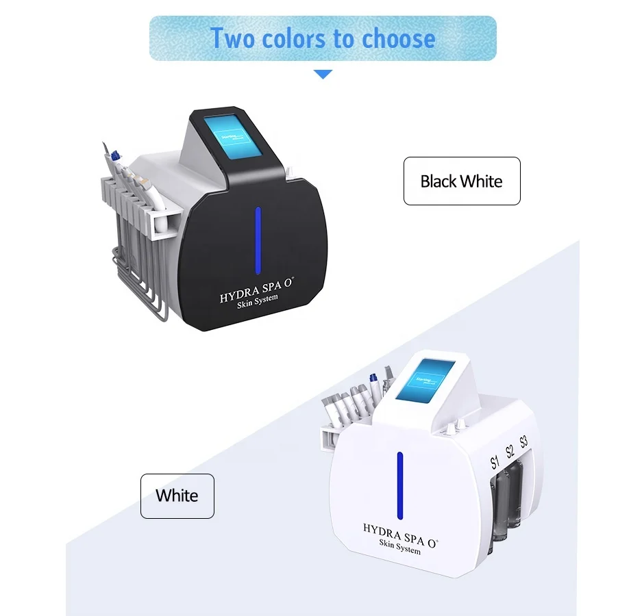 Portable 8 In 1 Power Peel Microdermabrasion Machine Diamond Dermabrasion Water Peeling Aqua Facial Machine Hydradermabrasion