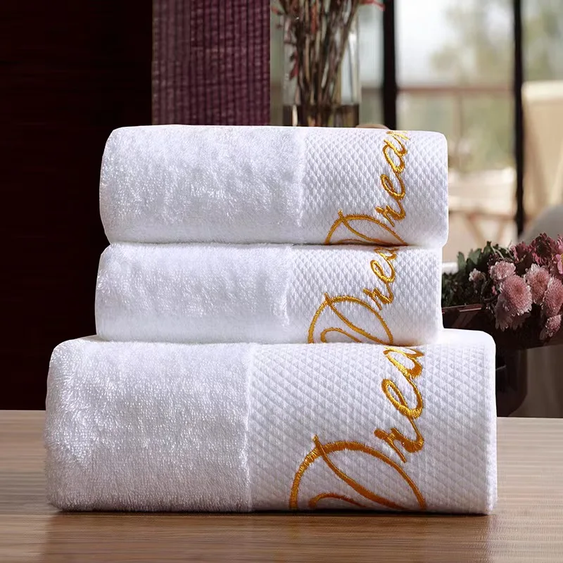 Wholesale towels all cotton bath towels square beauty salons hotels bath towels