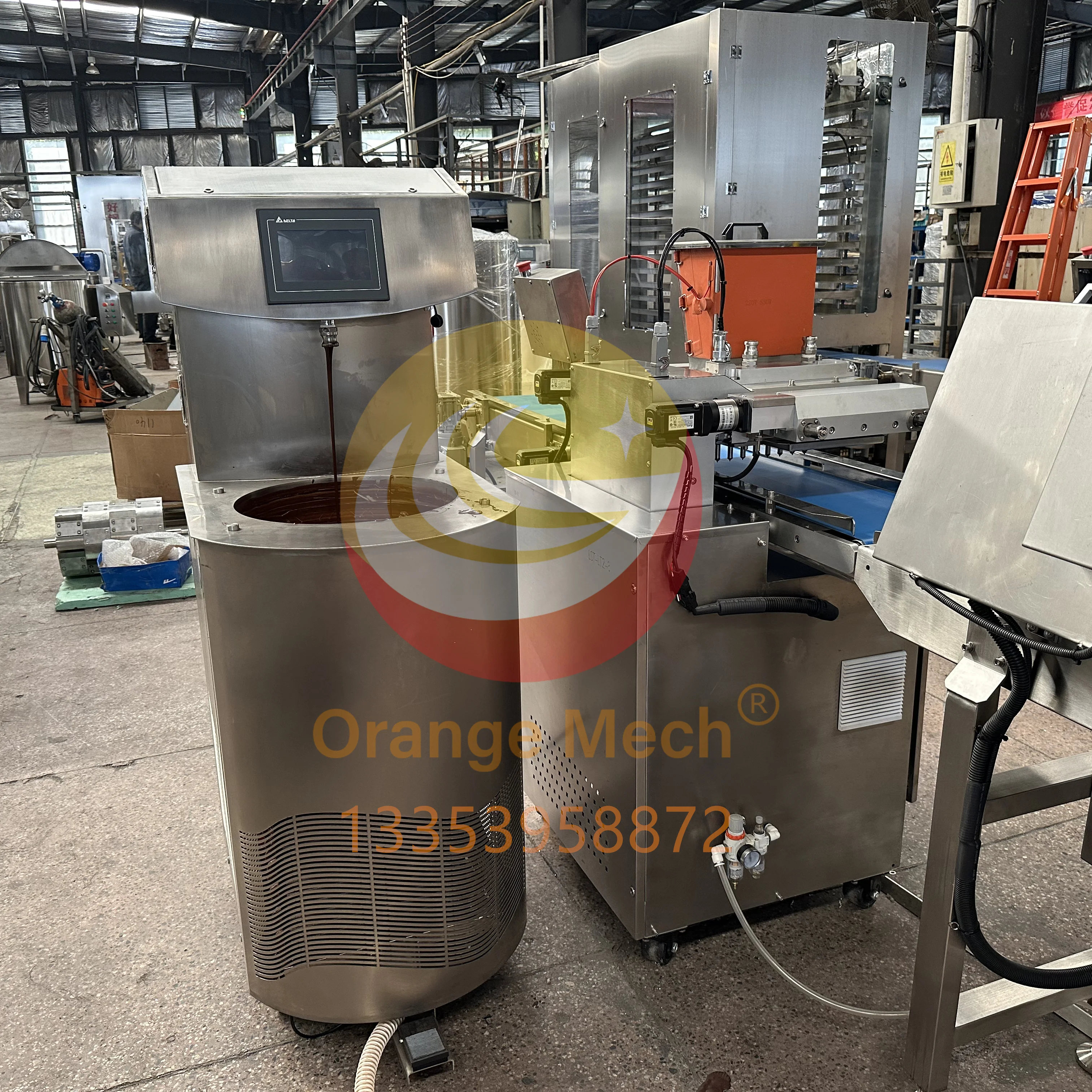 Professional Chocolate Molding and Tempering System Ideal for Large-Scale Chocolate Manufacturing