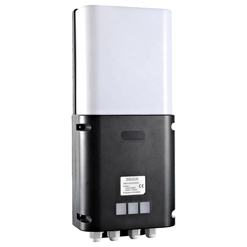 Garage Door Controller Wireless Signal Receiver Built In lighting Lamp Garage Gate Motor Control System