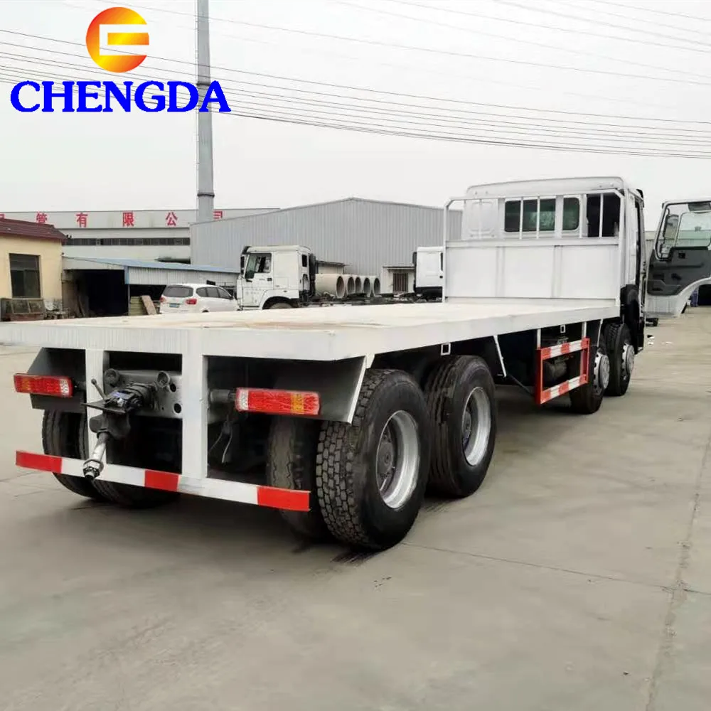 Большая китайская скидка! SINOTRUK плоская платформа б/у или Новая 6x10 грузовая машина howo с контейнером для перевозки груза на