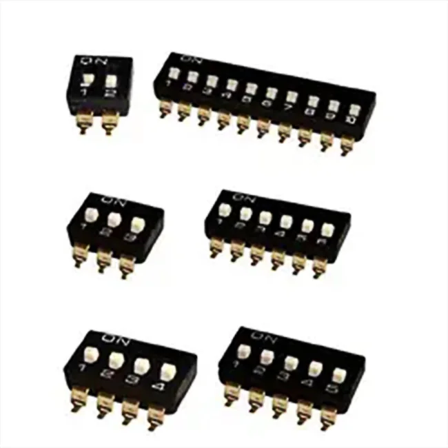 Industry sales MST  DIP switches SMD 2.54mm standard type 4 pin dip switch