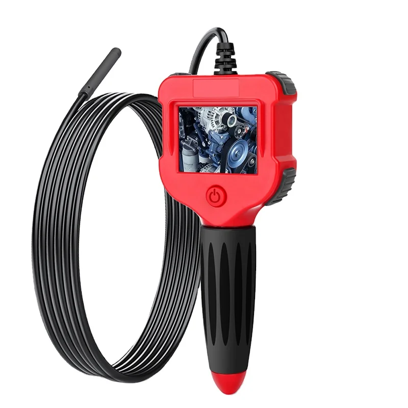 Newest 2.4 inch Color LCD Digital Borescope  5.5MM Endoscope Camera IP67 Waterproof Semi-Rigid Snake Camera 6 LED for Car  5m