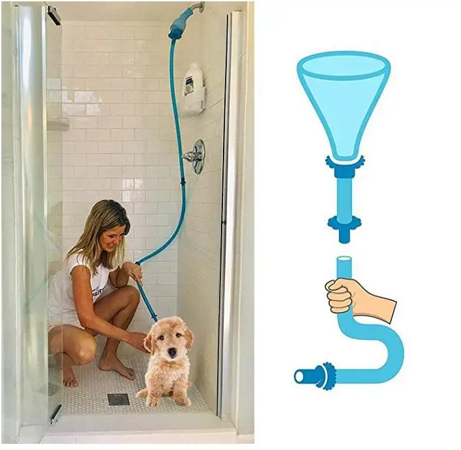 AFOND, No Installation, Handheld Showerhead Attachment Hose for Shower and Sink. Detachable Shower Head Sprayer